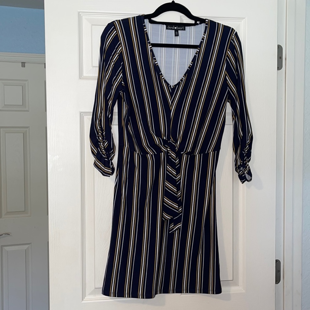 Derek Heart stretchy striped dress
